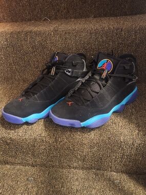 Nike Air Jordan 6 Rings – Black/Blue/Purple – Youth Size 8.5